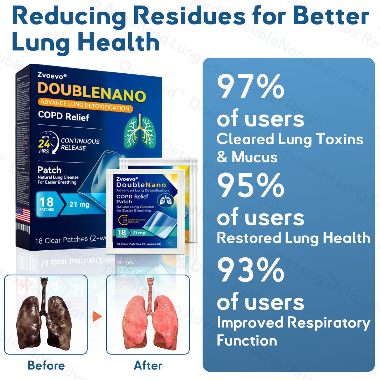 🫁FDA Approved|Zvoevo® DoubleNano COPD Relief Patch (💝 Cough, wheezing, shortness of breath, sputum, stuffy nose, bronchitis, bronchitis, allergy symptoms, lung discomfort🫁)