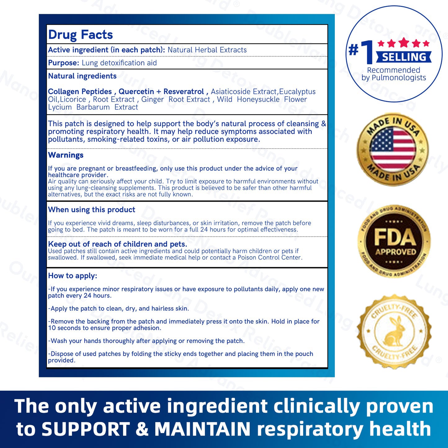 🫁FDA Approved|Zvoevo® DoubleNano COPD Relief Patch (💝 Cough, wheezing, shortness of breath, sputum, stuffy nose, bronchitis, bronchitis, allergy symptoms, lung discomfort🫁)