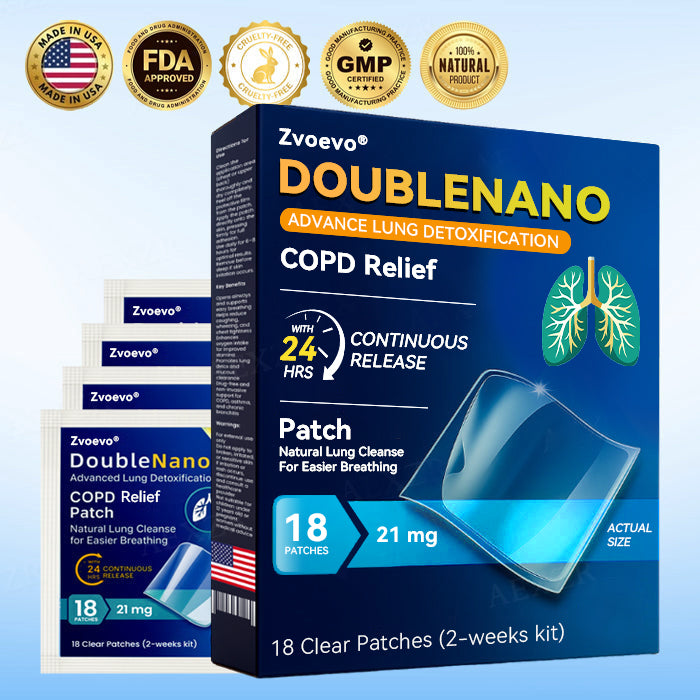 💧FDA Approved:🔥 Hot Sale - Limited Stocks 🌿 Zvoevo® DoubleNano COPD Relief Patch 🔥50% OFF🔥