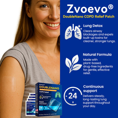 💧FDA Approved:🔥 Hot Sale - Limited Stocks 🌿 Zvoevo® DoubleNano COPD Relief Patch 🔥50% OFF🔥