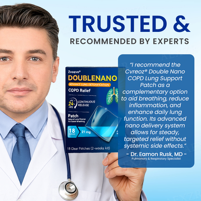 💧FDA Approved:🔥 Hot Sale - Limited Stocks 🌿 Zvoevo® DoubleNano COPD Relief Patch 🔥50% OFF🔥