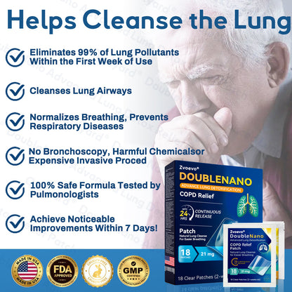 🫁FDA Approved|Zvoevo® DoubleNano COPD Relief Patch (💝 Cough, wheezing, shortness of breath, sputum, stuffy nose, bronchitis, bronchitis, allergy symptoms, lung discomfort🫁)