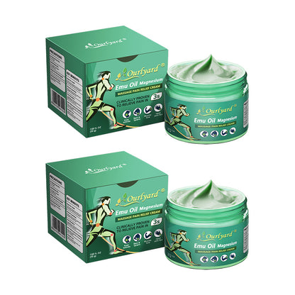 🦴FDA Approved|Ourlyard® Advanced Magnesium & Emu Oil Massage Pain Relief Cream (🏅The Ultimate Solution for Muscle Aches, Arthritis, Joint Pain, Nerve Pain, Inflammation, and Stiffness)