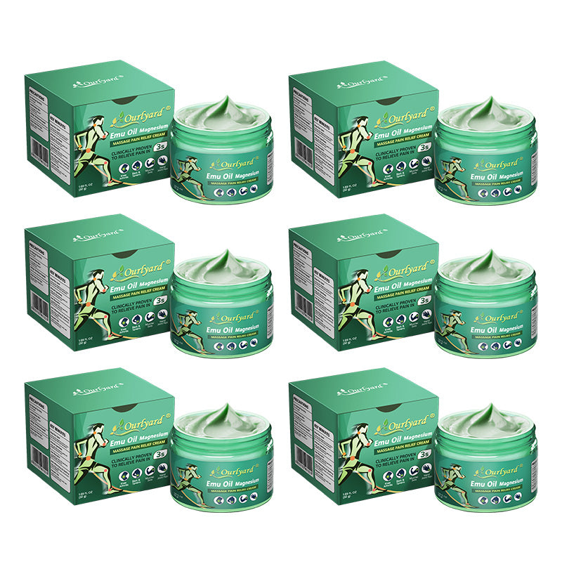 🦴FDA Approved|Ourlyard® Advanced Magnesium & Emu Oil Massage Pain Relief Cream (🏅The Ultimate Solution for Muscle Aches, Arthritis, Joint Pain, Nerve Pain, Inflammation, and Stiffness)